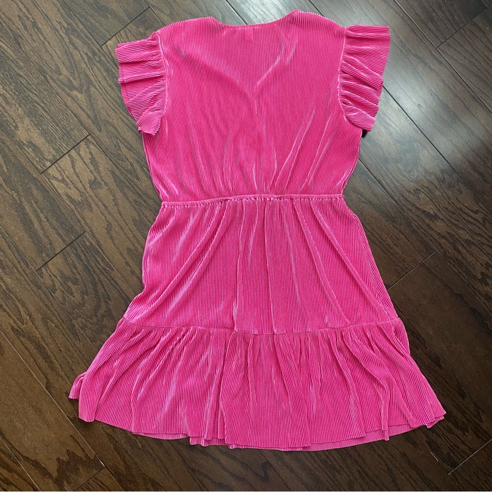 Cato Pink Ruffle Dress - Picture 3 of 9